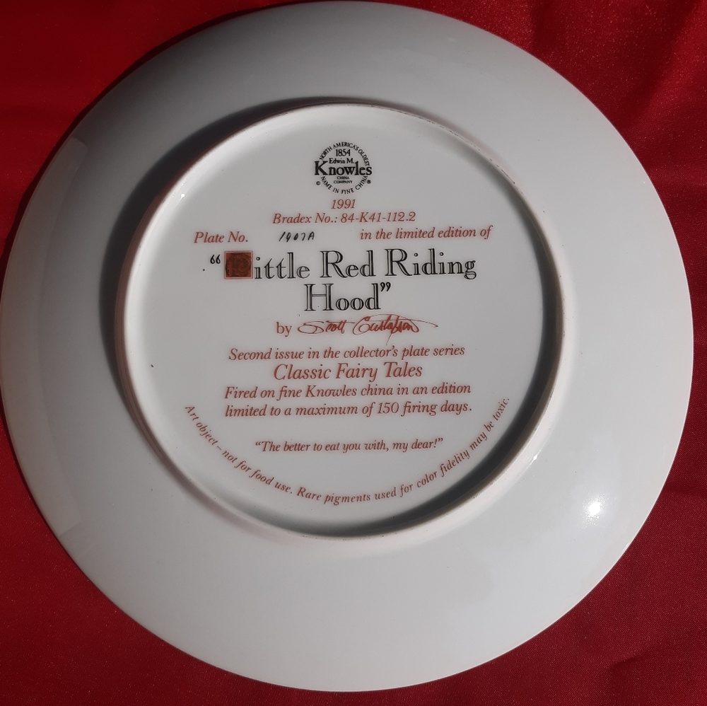 Little Red Riding Hood PLATE - Picture 2 of 6